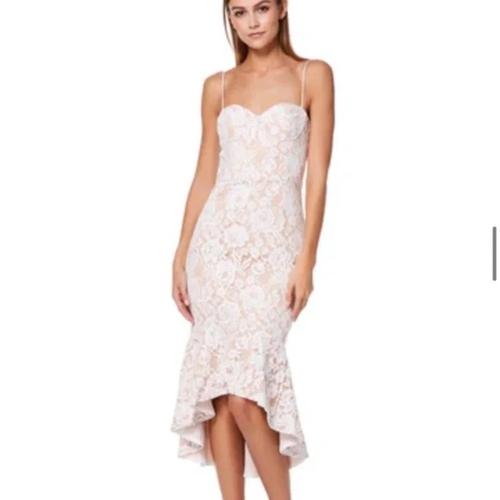 Two sisters bridal collection mermaid hi-low strapless dress
